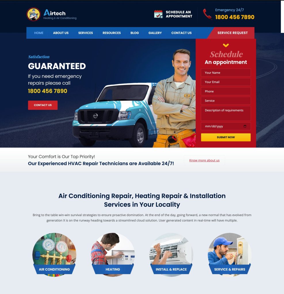 Websites for HVAC Companies